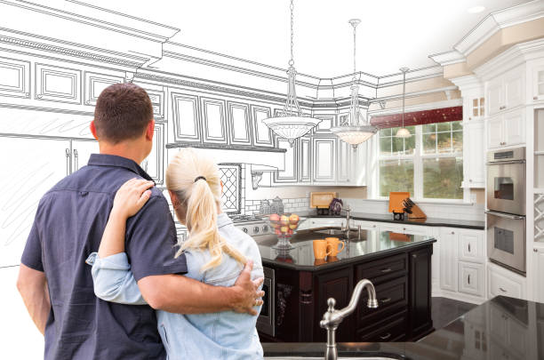 Custom kitchen cabinets installed in a Coopersburg home